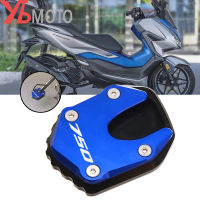 รถจักรยานยนต์อลูมิเนียมขาตั้ง Extension Pad Kickstand ขยายสำหรับ HONDA Forza 750 Forza750 2022 2021 2020อุปกรณ์เสริม