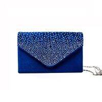 【YD】 Color Fashion Clutch with Rhinestone Ladies Wedding Evening Accessories