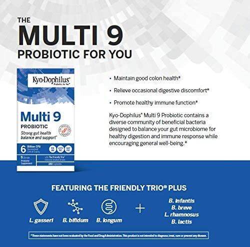 โปรไบโอติก-9-สายพันธุ์-สนับสนุนระบบย่อยอาหาร-และสุขภาพลำไส้-multi-9-probiotic-6-billion-cfu-90-capsules-kyo-dophilus