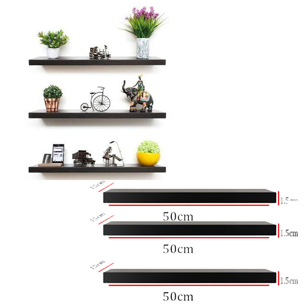WALL SHELVES(50cm)001Floating Wall Mounted Display Shelf Lazada PH