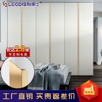 Custom super long punch free invisible black gold cupboard door handle contemporary and contracted cabinet wardrobe drawer