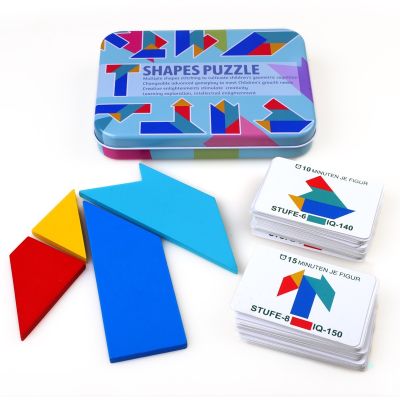 【CC】 Magnetic Tangram Book Baby Kids Intelligence Jigsaw Educational for Children