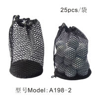 Nylon Mesh Net Bag Pouch Table Tennis Black Portable Storage Drawing String Closure Golf Ball Holder 122550 Balls accessories