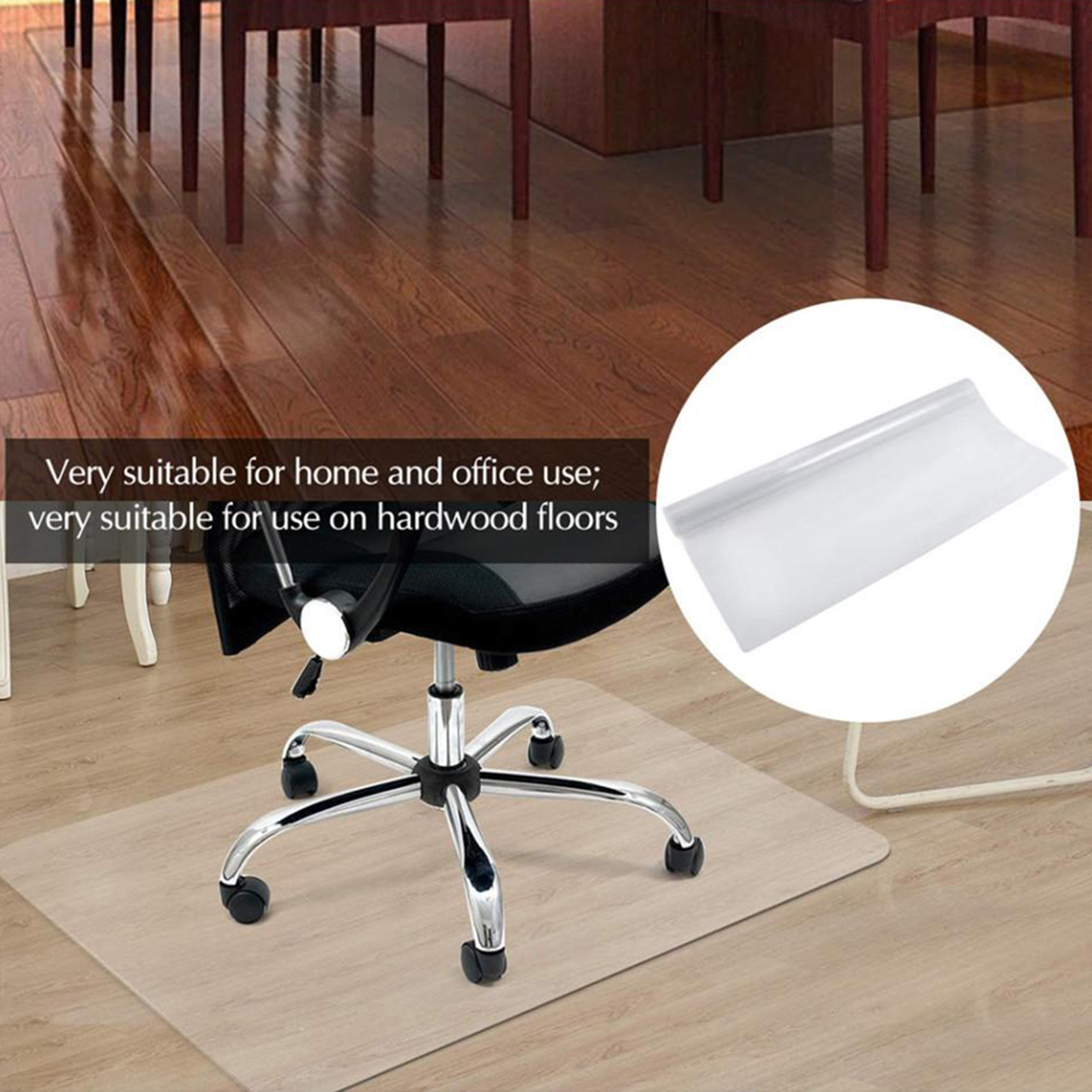Rectangle Chair Mat Carpet Wood Floor Protection Under Executive Computer Desk 