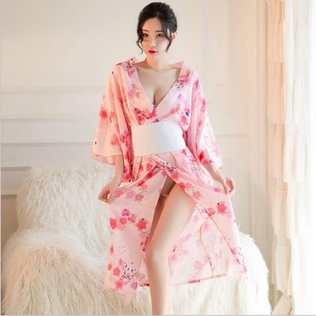 new-sexy-underwear-tempting-japanese-game-uniform-sexy-long-print-kimono-passion-suit-role-play