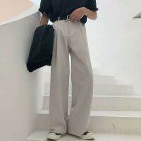 CODai424839 Wide leg mopping ninth pants ins Korean version of the high waist was thin bf loose trousers sagging wild casual pants men