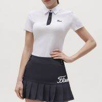 Titleist เสื้อยืดแขนสั้นกันแดดผ้าไอซ์ซิลค์กระโปรงสั้นสตรีชุดตีกอล์ฟใหม่สำหรับฤดูร้อน MODE Korea กอล์ฟเสื้อ G/fore Scotty Cameronew