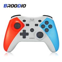 BROODIO จอยสติ๊ก USB คอนโซลจอยเกมไร้สายบลูทูธสำหรับคอนโซลเปลี่ยน6แกน