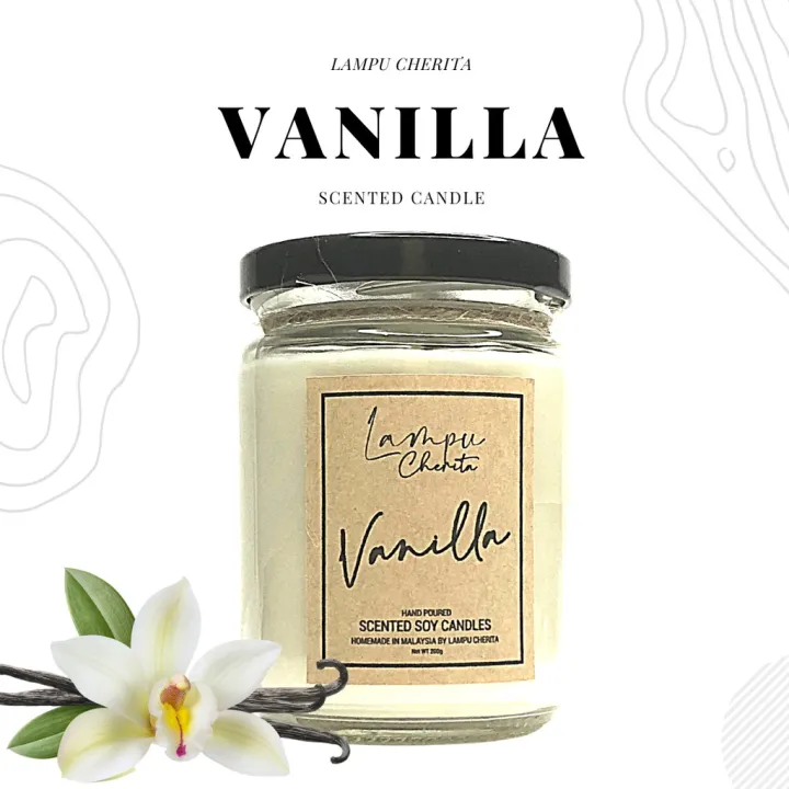 Lampu Cherita Vanilla Scented Soy Candle Lazada