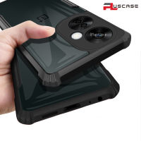 PlusCase สำหรับ OnePlus Nord CE 3 Lite 5G เคสเบาะลมฮาร์ดคริสตัลใสกลับขอบนุ่มกันกระแทกป้องกันเต็มเคสใส่โทรศัพท์