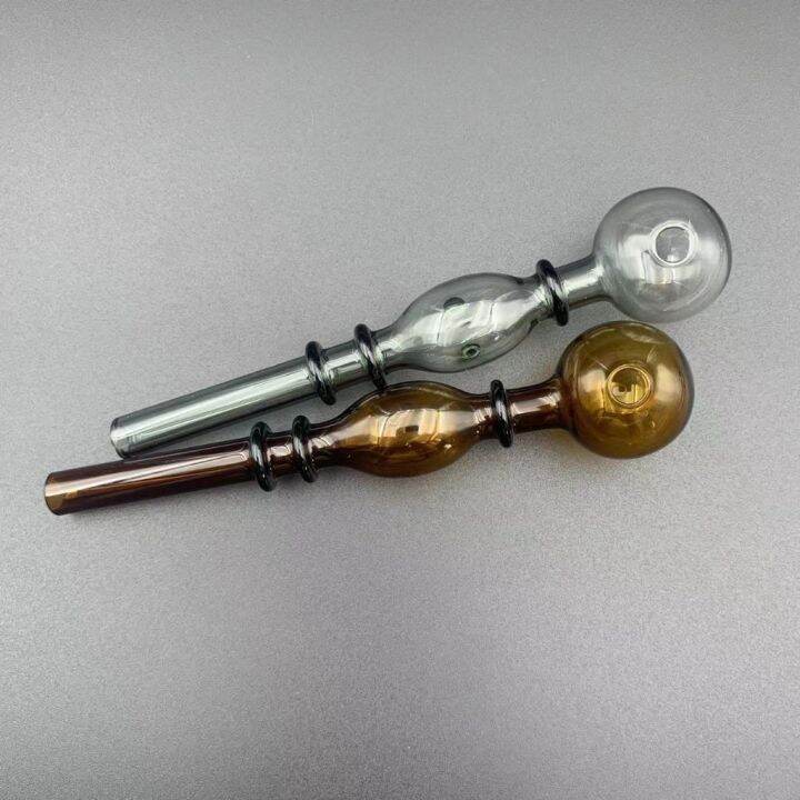 【NEW】 water pipe tube glass shabu round head high temperature resistant