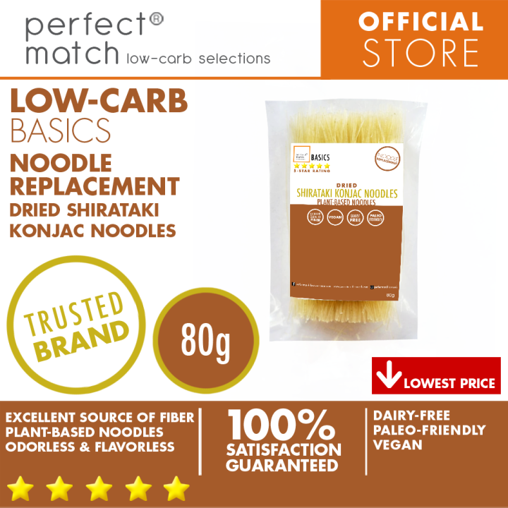PerfectMatch Lowcarb® l Dried Shirataki Konjac Noodle I PaleoFriendly