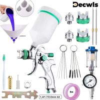 Professional HVLP Spray Gun 1.4/1.7/2.0/2.5 Mm Steel Nozzle Gravity Spray Gun DIY Spray Paint Kit Portable Car Paint Spray Gun