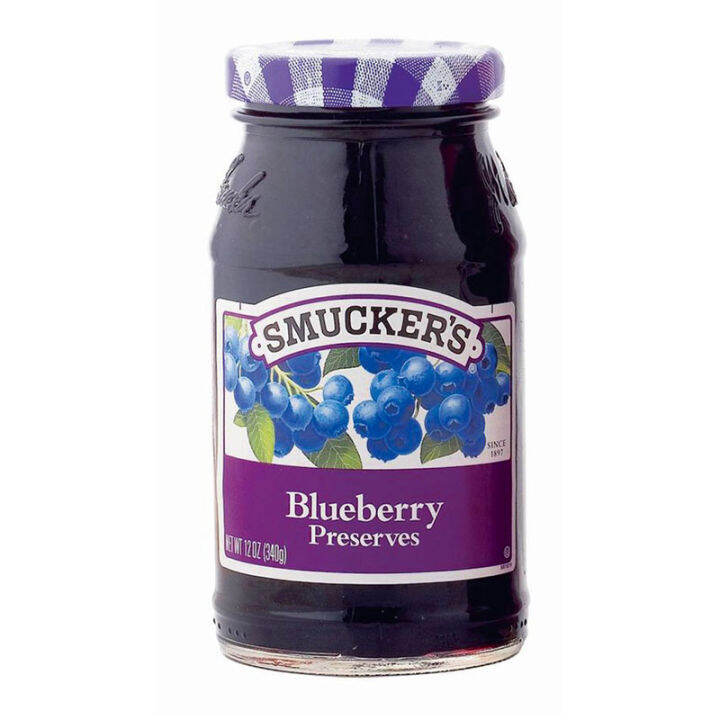 สินค้ามาใหม่-สมัคเกอร์ส-แยมบลูเบอรี่-340-กรัม-smuckers-blueberry-preserves-340-g-ล็อตใหม่มาล่าสุด-สินค้าสด-มีเก็บเงินปลายทาง