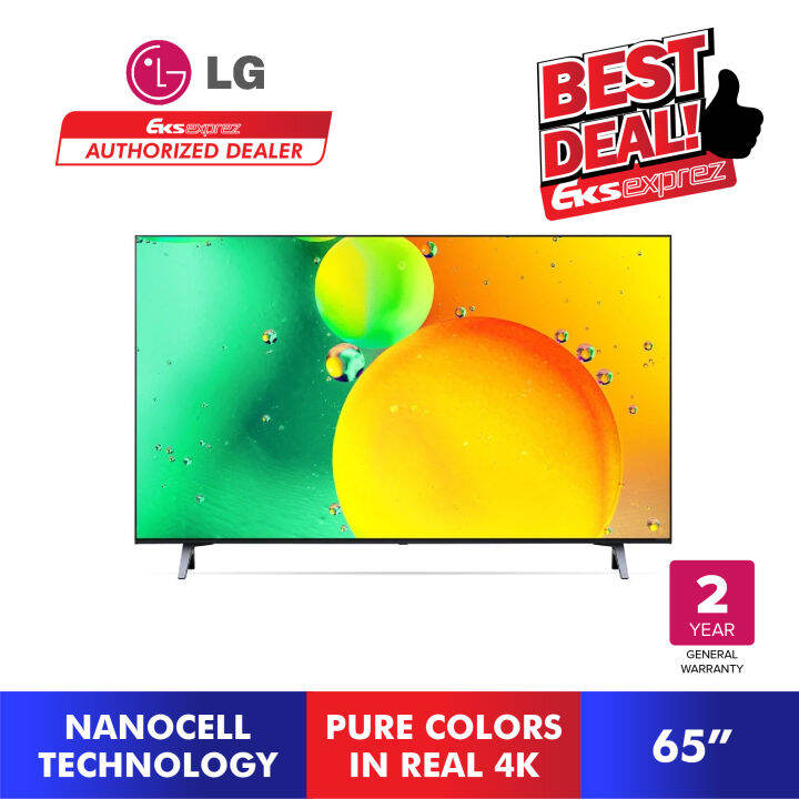 [FREE Shipping + TV Bracket+TnG RM300] LG NANO75 4K Smart NanoCell TV