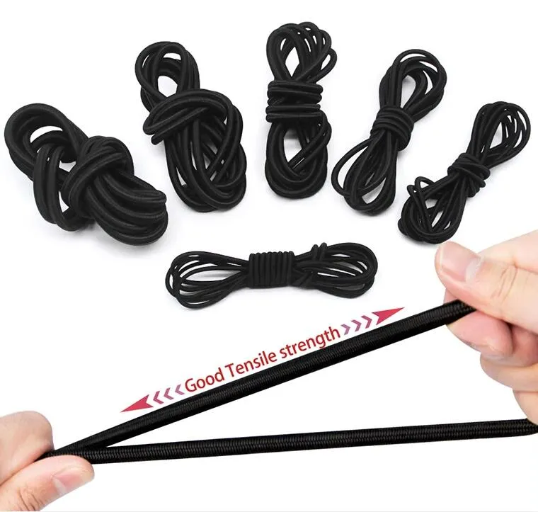 5 Meters Strong Elastic Rope Bungee Shock Cord Stretch String for DIY  Jewelry Making Outdoor Project Tent Kayak Boat Backage