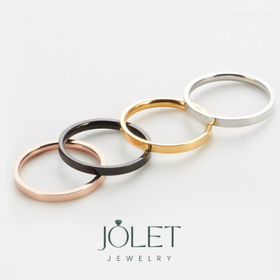 joletแหวนนิ้วชี้เหลี่ยม ช่วยเรื่องการงาน 1 mm 2 mm 3 mm แหวนคู่ สแตนเลส ไม่บิด ไม่เบี้ยว แข็งแรง ทนทาน ไม่ลอก ของขวัญ