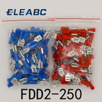 [HOT QAA,JXHKLWW 121] FDD2-250หญิงฉนวนไฟฟ้าจีบขั้วสำหรับ1.5-2.5mm2เชื่อมต่อสายเคเบิลเชื่อมต่อ100ชิ้น/แพ็ค FDD2.5-250 FDD