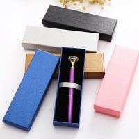 Paper pen case High end fountain pen blue packaging gift box Business classmates give gift stationery box Pencil Cases Boxes