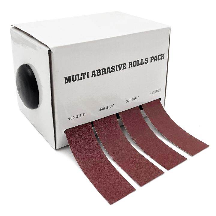 Abrasive Paper 4pc Sandpaper Variety Pack Sand with Dispenser Drawable