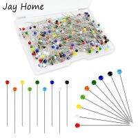 250PCS Sewing Pins Multicolor 38MM Glass Headed Corsage for Dressmaker Jewelry Decoration