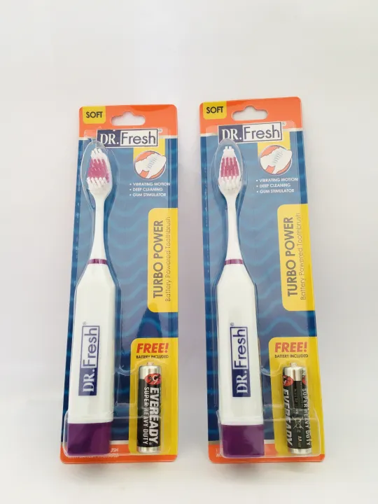 Dr. Fresh Turbo Power Toothbrush Pack of 2 Lazada PH