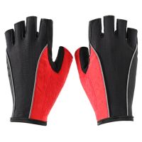 hotx【DT】 New Cycling Anti-slip Anti-sweat Men Half Gloves Breathable Anti-shock