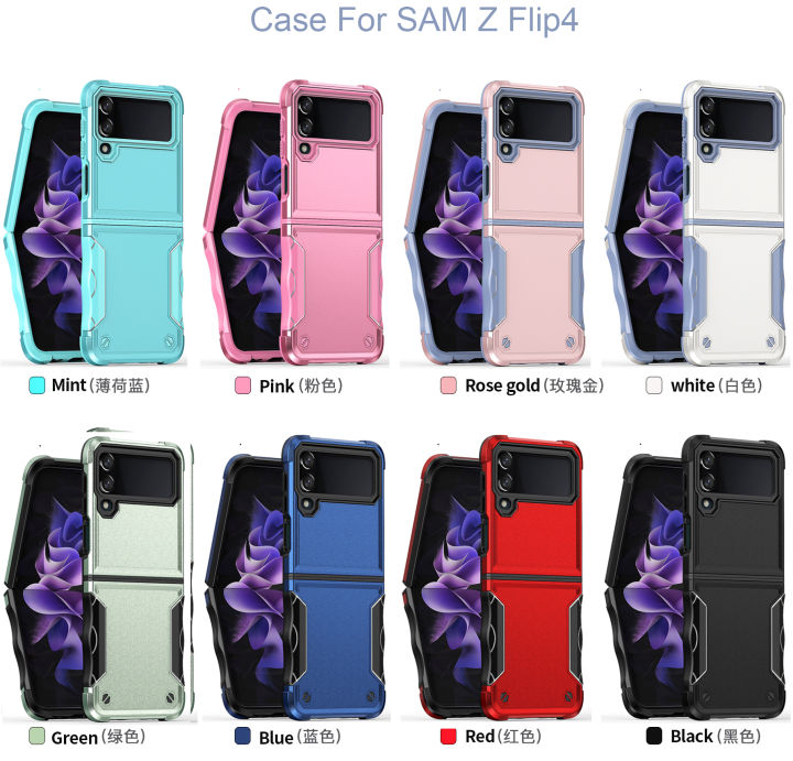 สำหรับ-samsung-galaxy-z-flip-4-z-flip-5-case-galaxy-z-flip-3-2-in-1เคสแข็งพีซีซองนุ่มกันกระแทก-defender-สำหรับ-samsung-galaxy-z-flip-4-5g-เคส2022-2021เคส-z-flip-3-5g