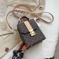 Vintage Ribbon Tote Bag Mini Box Bag 2021 New Quality PU Leather Womens Designer Handbag Luxury Brand Shoulder Messenger Bag