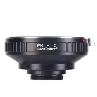 【❐】 Infinityclicks K &amp; F Concept Mount Adapter Pentax PK เลนส์กล้องวงจรปิดอุตสาหกรรมการตรวจสอบ Series C ปากด้ายกล้อง Body