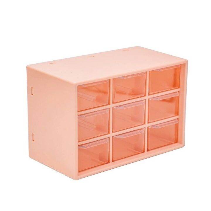9 Drawers Storage Organiser,Desktop Organizer With 9 Grad Mini