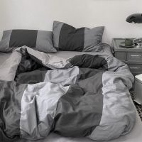 Contracted gentleman grey wind resistant to dirty sheets bedding bag bedding four quilt is a single dormitory three-piece suit