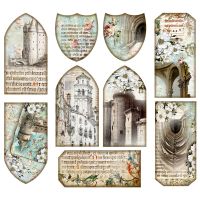 【YF】✣  Medieval monument Stickers Crafts And Scrapbooking stickers kids toys book Stationery