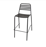 Steel bar chair size 51x61x103 cm.(maximum load capacity: 120 kg.)-Black