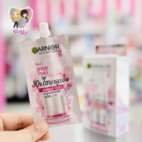 GARNIER การ์นิเย่ ซากุระ โกลว์ 30xไฮยาลูรอน บูสเตอร์ เซรั่ม ขนาด 7.5ml x 6 ซอง