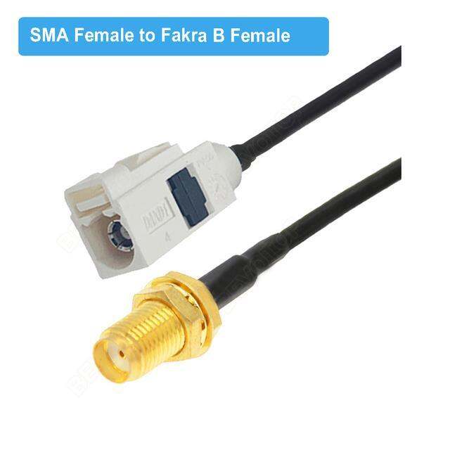 elbow-right-angle-sma-male-to-fakra-b-male-female-white-ral-9001-connector-rg174-cable-radio-antenna-extension-cord-rf-pigtail