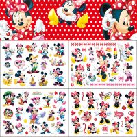 ●◐₪ Disney Mickey Mouse Tattoos Sticker Children Body Art Cute Cartoon Fake Temporary Tattoo For Kids Make up Toys Decoration Gifts