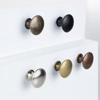 Simple Dumb Black Single Hole Single Grain Small Handle Cabinet Door Handle Round Flat Hollow Small Handle Door Hardware Locks