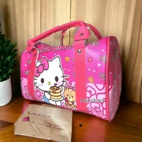 กระเป๋าสะพาย ลายHellokitty ลายการ์ตูนคิตตี้ ทรงหมอนใบใหญ่ ถือได้ สะพายข้างได้ แถมสายถอดได้ ปรับได้