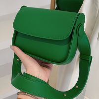 Women Messenger Bags Small Square Leather Hand Crossbody Bag Solid Color Flap Pocket Daily Purse for Lady Satchel