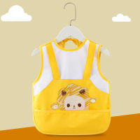 Xiu1Baby หญิงผ้ากันเปื้อน Bibs เด็กวัยหัดเดินแขนยาวผ้าพันคอกันน้ำ Art Smock Feeding Bib ทารกชายหญิงเด็ก Burp ผ้า Bandanac12-58