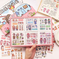100200 Sheets Cute Cartoon Animals Sticker Gift Box Kit Stickers Diary Sticker Scrapbook Decoration DIY Stationery Stickers
