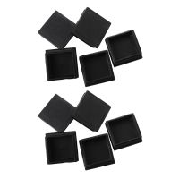 10 Pcs Plastic Square Blanking End Caps Tubing Tube Inserts 50mm x 50mm