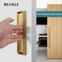 Closet door  Cabinet  Drawer Invisible Handle Slotting Embedded Grooving Hidden Push Pull Shift Door Paste Handle Buckle Hand Door Hardware