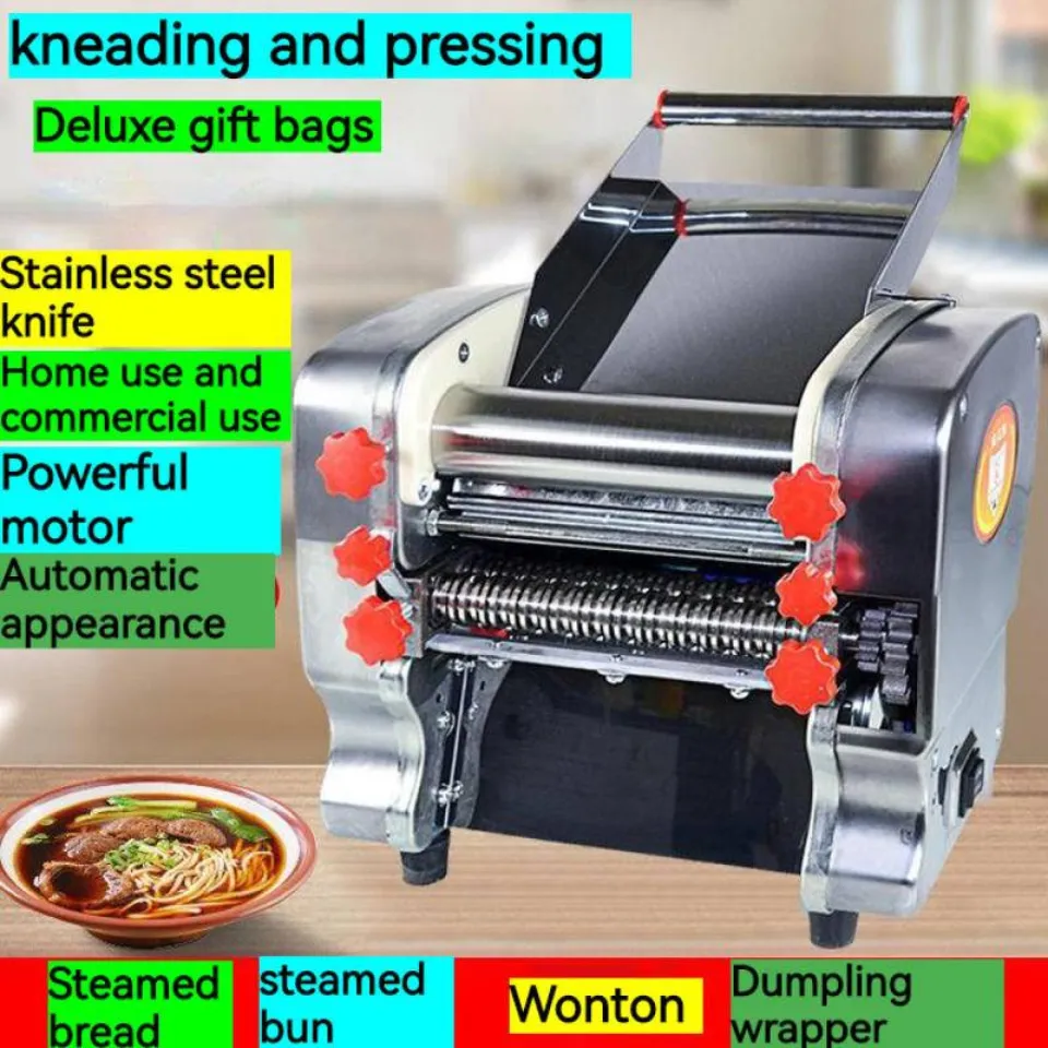 550W Automatic Electric Noodle Making Pasta Maker Dough Dumpling Skin  Roller