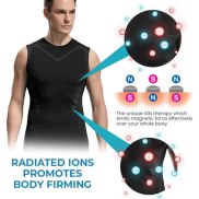 Ionic Shaping Vest Body Shaper Vest Compression Tank Top Men