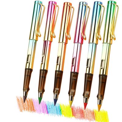 ✿ 18pc Colorful Eternal Pencil Set Art Sketch Drawing Infinite Writing Pencil Magic Erasable Refillable Nib School Supplies Eraser