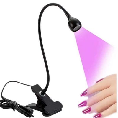 Led Nail Lights Dryer UV Lamp Ultraviolet Flexible Clip-On Desk Mini USB Gel Curing Manicure Pedicure Salon Tools Rechargeable Flashlights