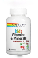 Solaray, Kids Vitamins &amp; Minerals, Chewable, 120 Chewables,