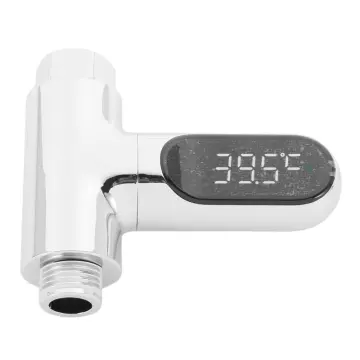 Faucet Shower Thermometer LED Digital Display Water Temperature Meter  Self-powered Water Thermometer Monitor for Bathroom Shower